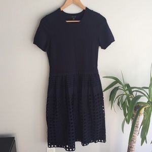 Ann Taylor later cut out blue dress